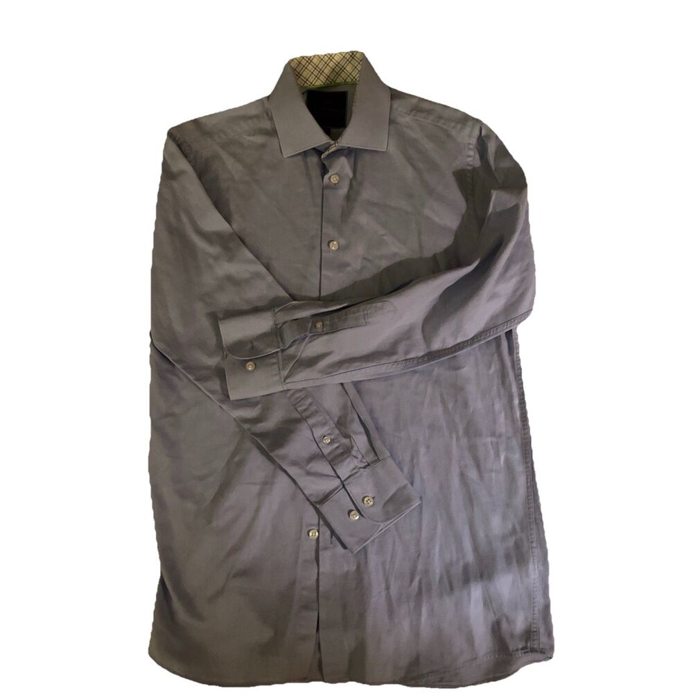 TATTERSALL London Men's Long Sleeve Blue Dress Shirt SIZE 15 /32-33